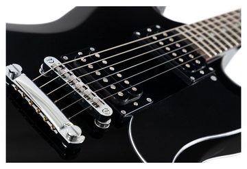 Shaman E-Gitarre DCX-100 - Double Cut-Bauweise - Mahagoni Hals - Macassar-Griffbrett, Tonabnehmer: 2x Humbucker, 3-Wege-Schalter