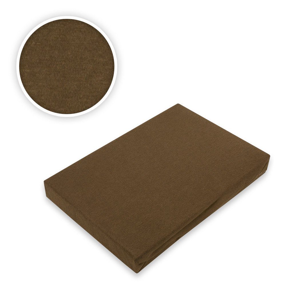 EXKLUSIV HEIMTEXTIL Spannbettlaken Wasserbettlaken Boxspringbettlaken Spannbettlaken 195 gsm Premium, Jersey, Gummizug: rundum, (1 Stück), mit Rundumgummizug