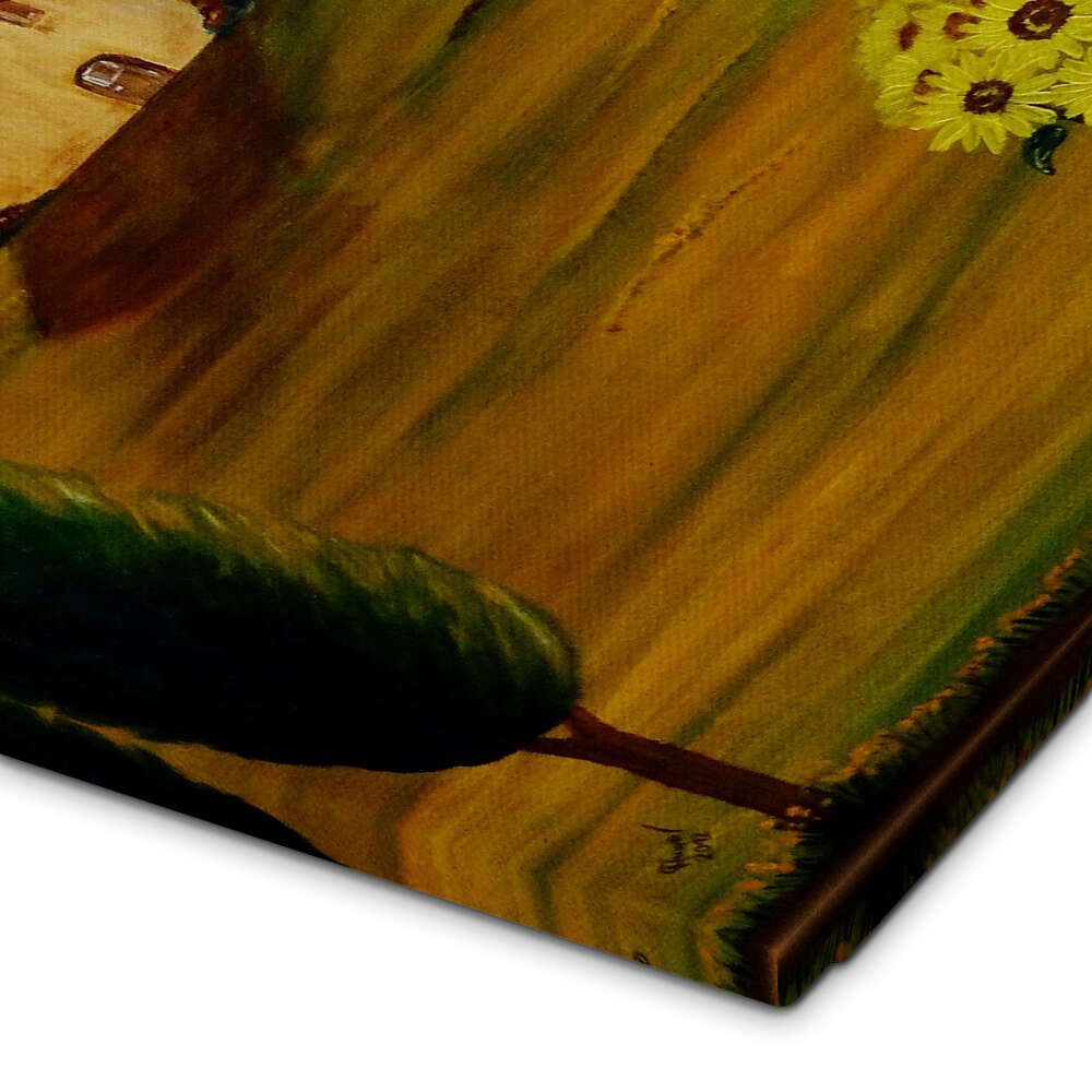 Posterlounge Wandbild Sonnenblumen in der Toskana, Christine Huwer, erhältlich als Poster, Leinwandbild, Wandsticker oder Acrylglasbild