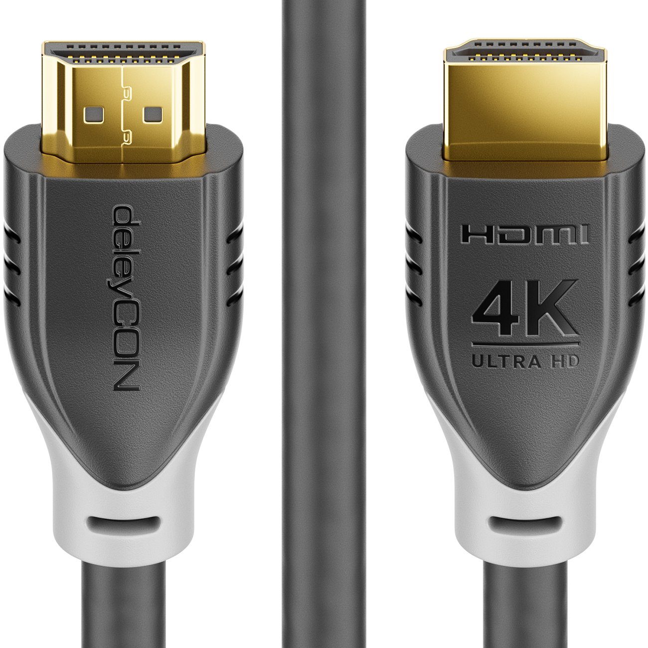 deleyCON deleyCON 2m HDMI HDR10+ UHD 4K@60Hz YUV 4:4:4 HDCP 2.2 3D ARC  Dolby HDMI-Kabel, deleyCON 4K UHD HDMI Kabel // HDR 10+ UHD 2160p 4K@60Hz  4:4:4 HDR HDCP 2.2