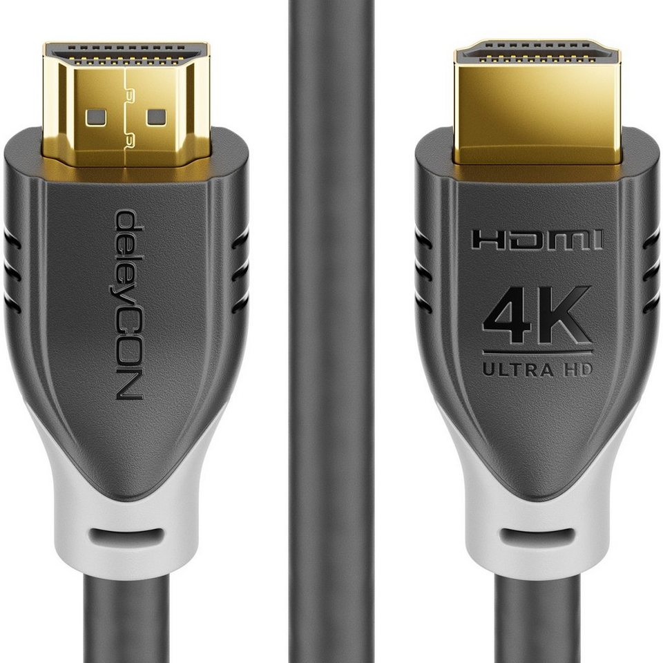 gør det fladt pisk papir deleyCON deleyCON 2m HDMI HDR10+ UHD 4K@60Hz YUV 4:4:4 HDCP 2.2 3D ARC  Dolby HDMI-Kabel, deleyCON 4K UHD HDMI Kabel // HDR 10+ UHD 2160p 4K@60Hz  4:4:4 HDR HDCP 2.2
