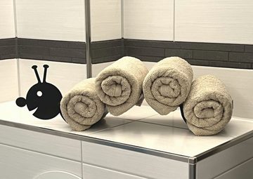 DanDiBo Handtuchhalter Handtuchhalter Metall Schwarz Raupe WC Wandmontage