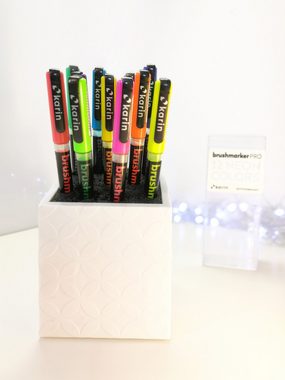 karin Pinselstift Brushmarker PRO Set, 12 Farben