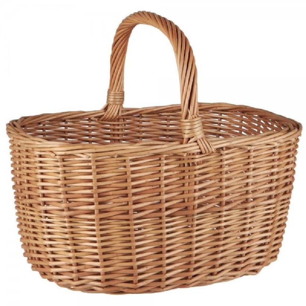 Ib Laursen Einkaufskorb Ib Laursen Korb Weide Natur (28x23x36 cm)