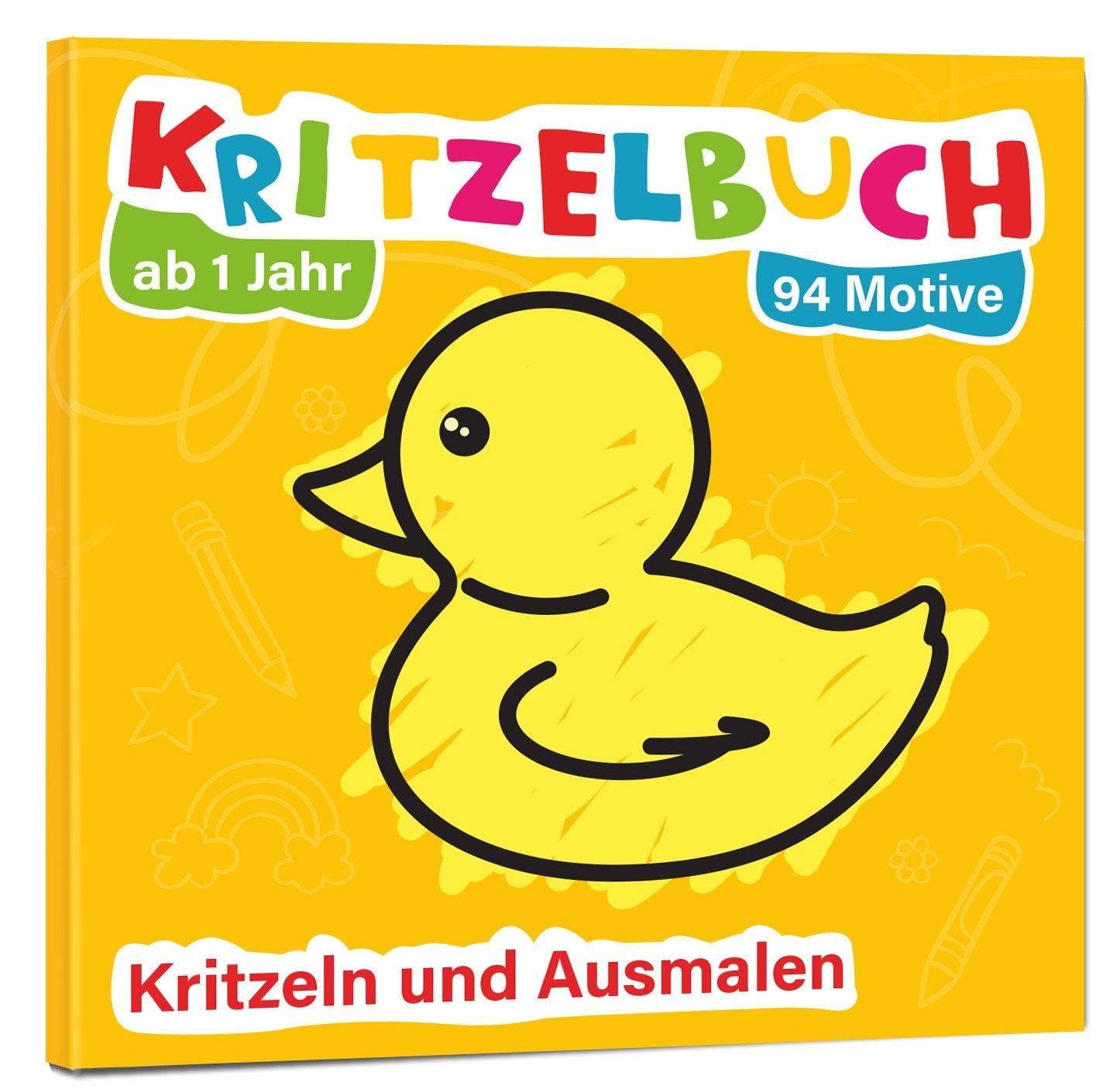 Mein erstes Kritzelbuch ab 1 Jahr: über 94 große Motive - für Jungs un / Markt+Technik, Malbuch