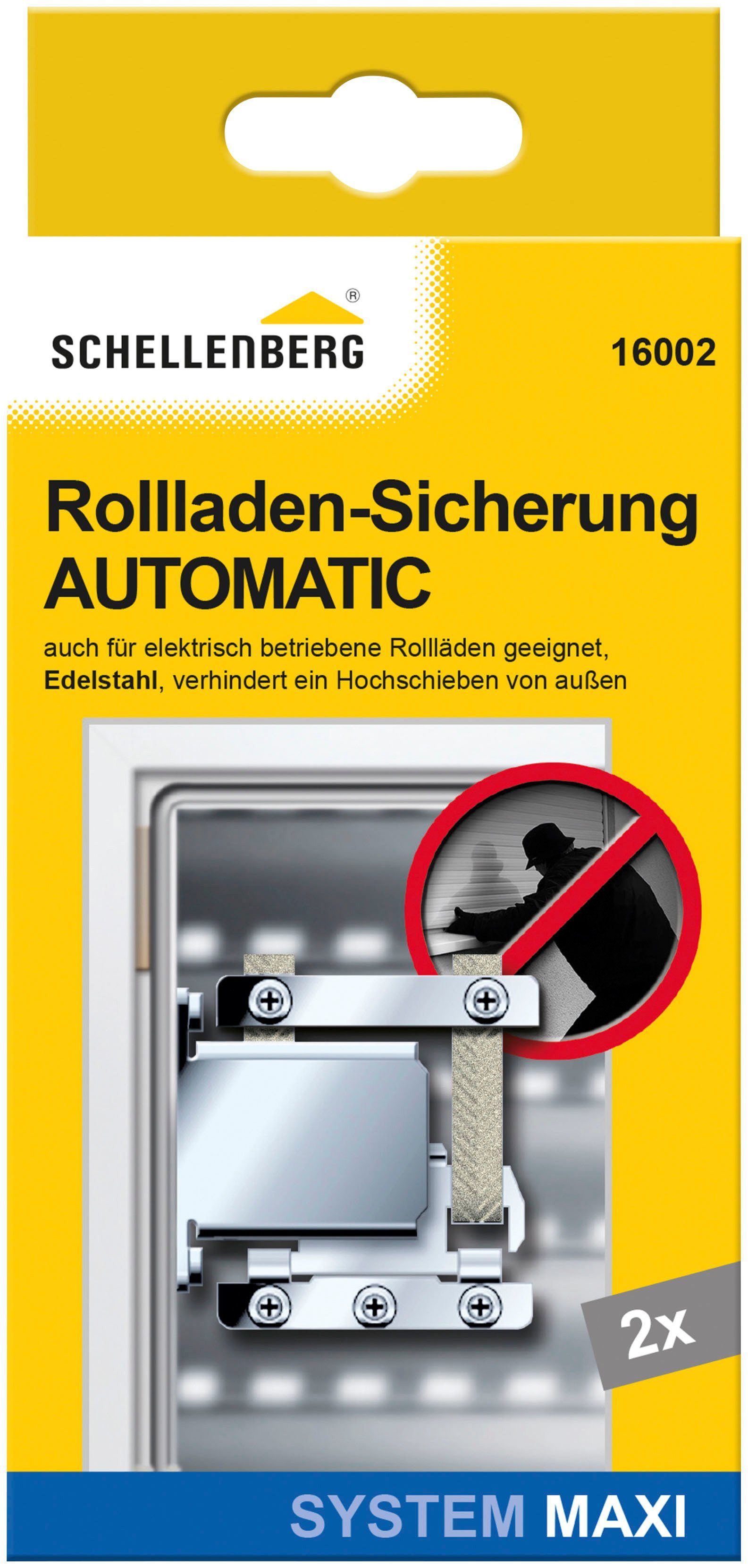 SCHELLENBERG Rollladensicherung Automatik für elektrisch betriebene Rollläden, System Maxi, Sicherung gegen Einbrecher