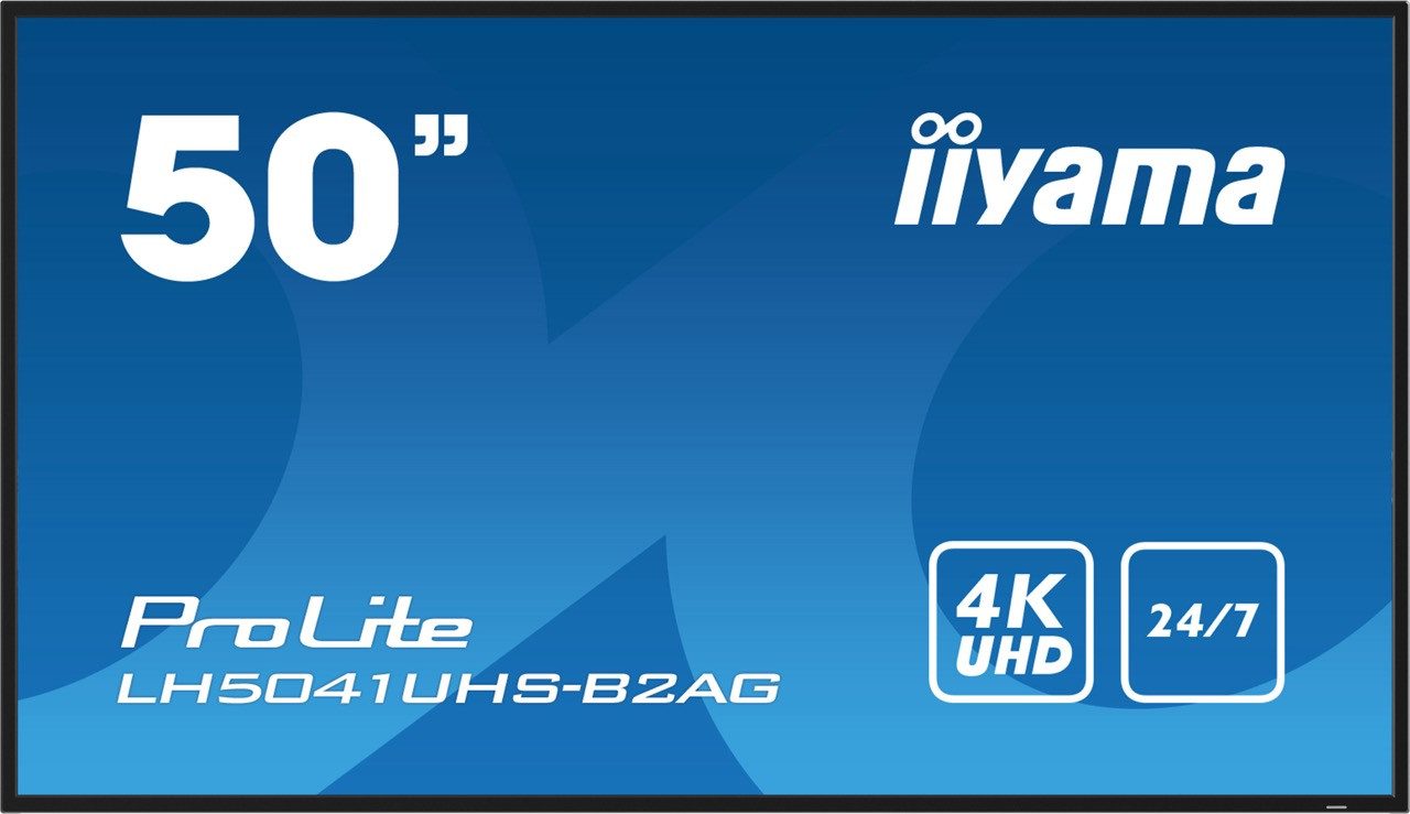 Iiyama iiyama ProLite LH5041UHS-B2AG 50" 16:9 4K 24/7 Display schwarz LED-Monitor