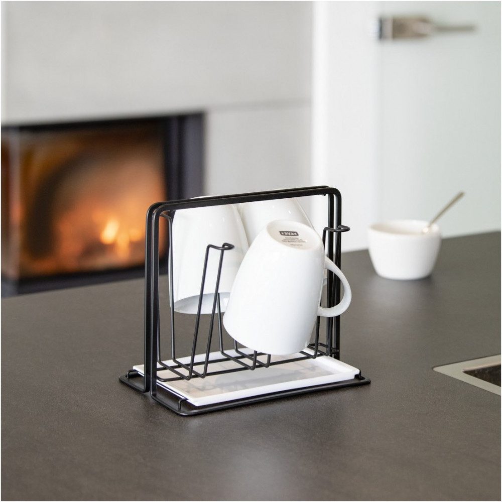 Xavax Küchenorganizer-Set Xavax Abtropfgestell für 6 Flaschen mit Halter