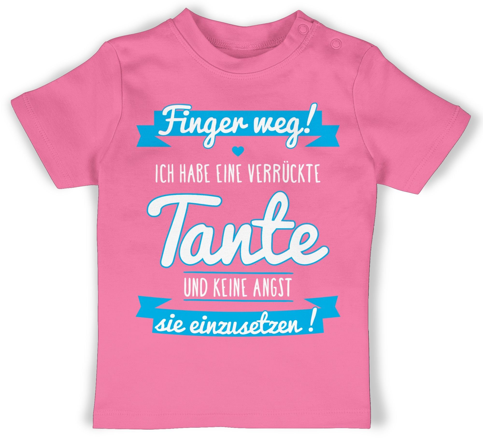 Shirtracer T-Shirt Ich habe eine verrückte Tante Blau Tante 2 Pink