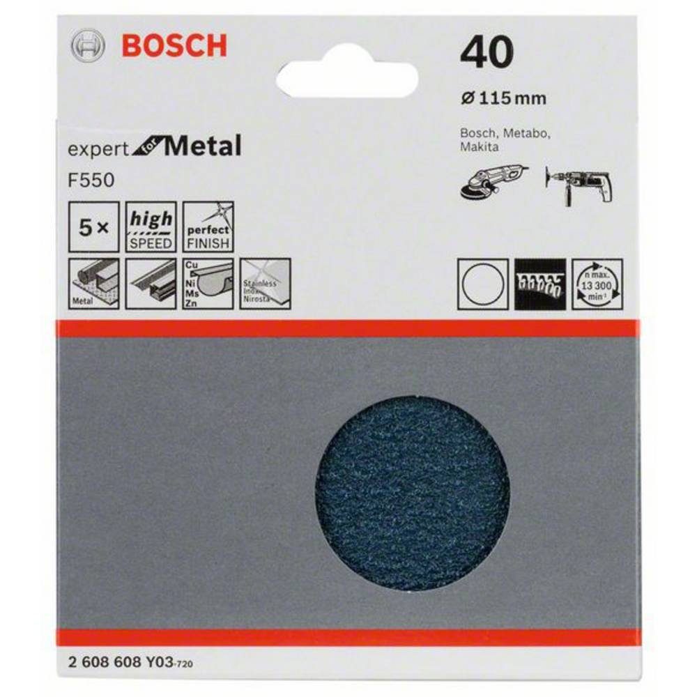 mm, F550, Metal, 40 115 Expert Schleifpapier BOSCH Schleifblatt for