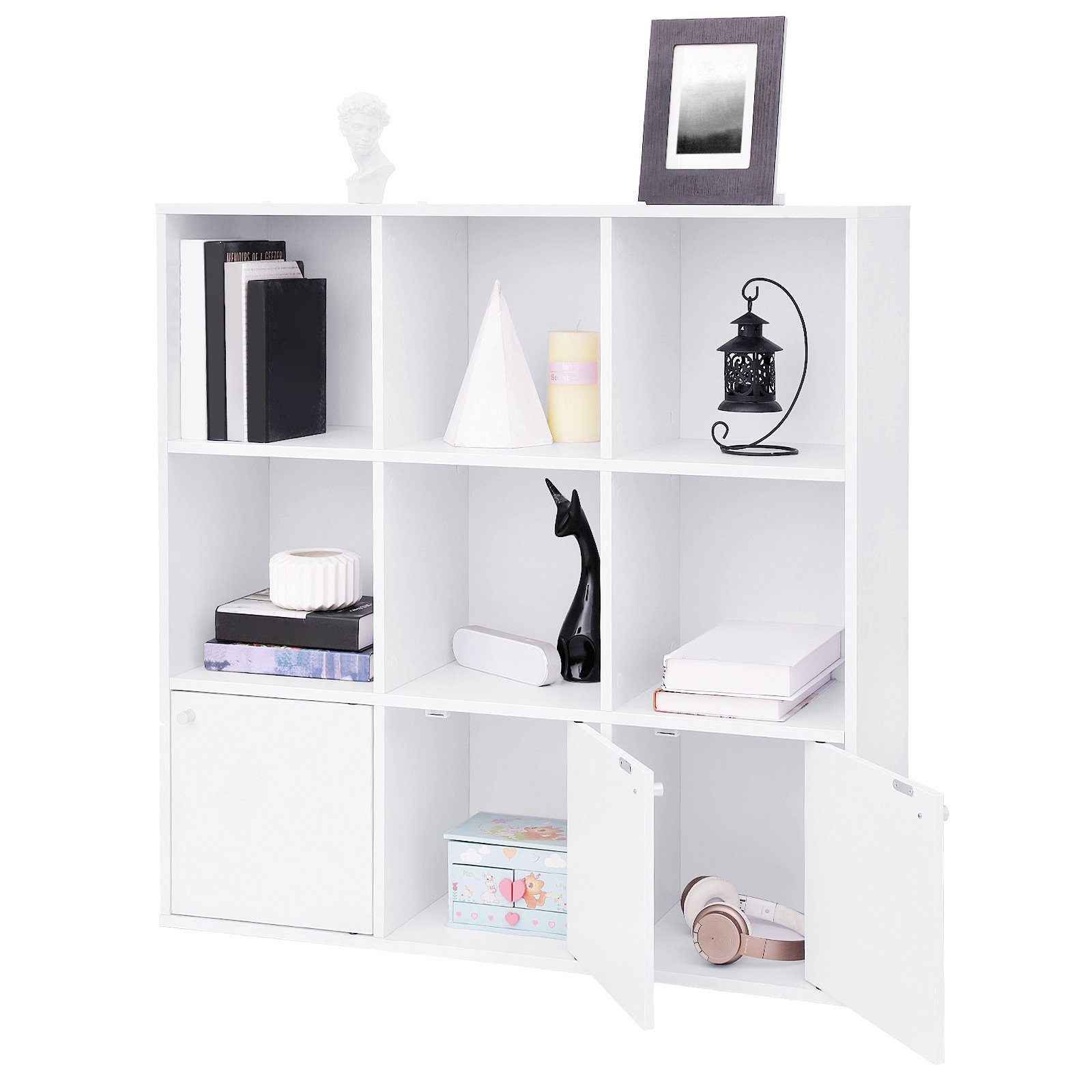 VASAGLE Bücherregal, Bücherschrank, Büro, mit 3 günstig online kaufen