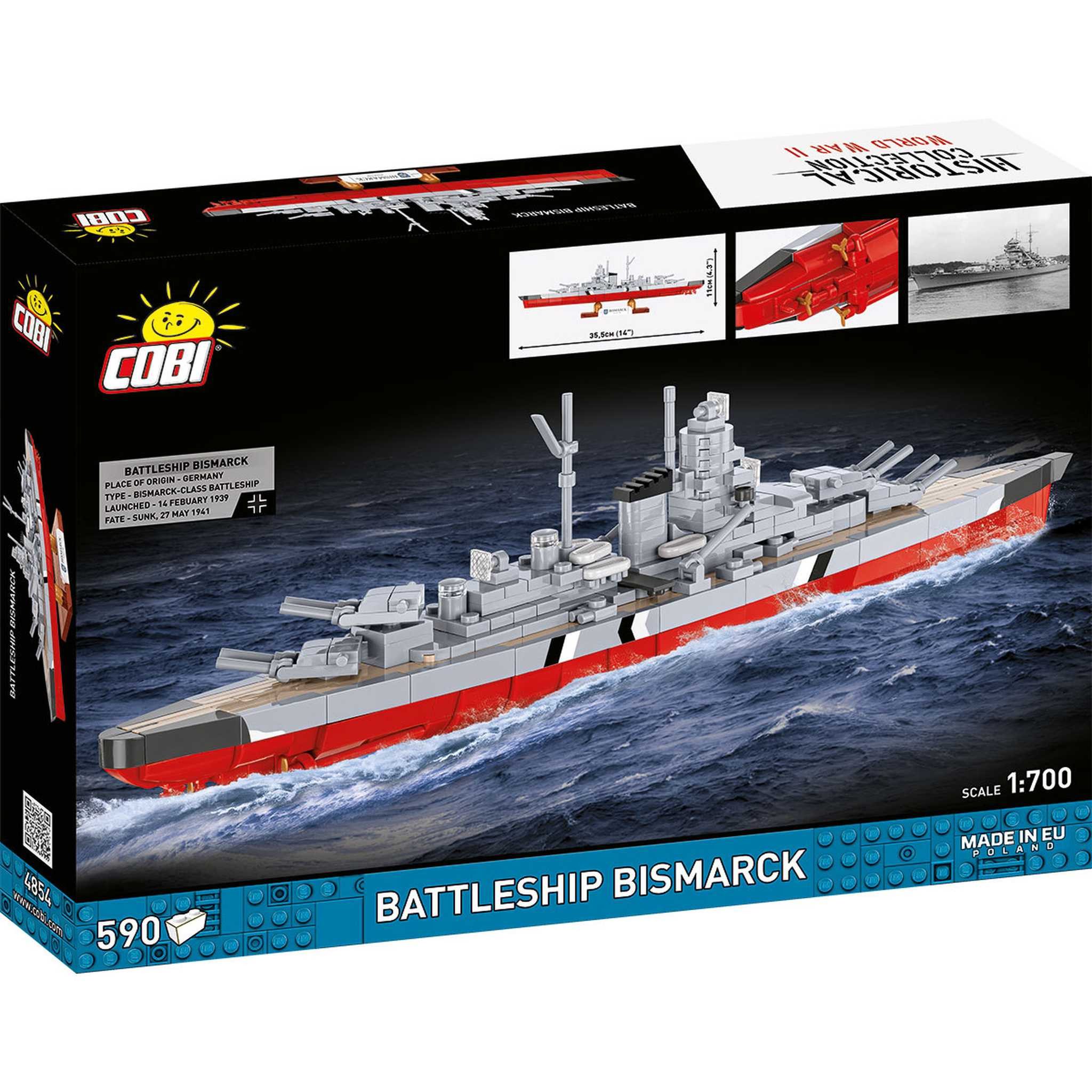 COBI CB-4854 - Schlachtschiff Bismarck (Cobi) Spielbausteine