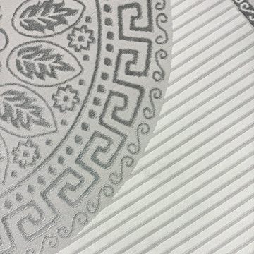Teppich Orientalischer Designerteppich mit Ornament in grau anthrazit, Teppich-Traum, rechteckig, Höhe: 8 mm