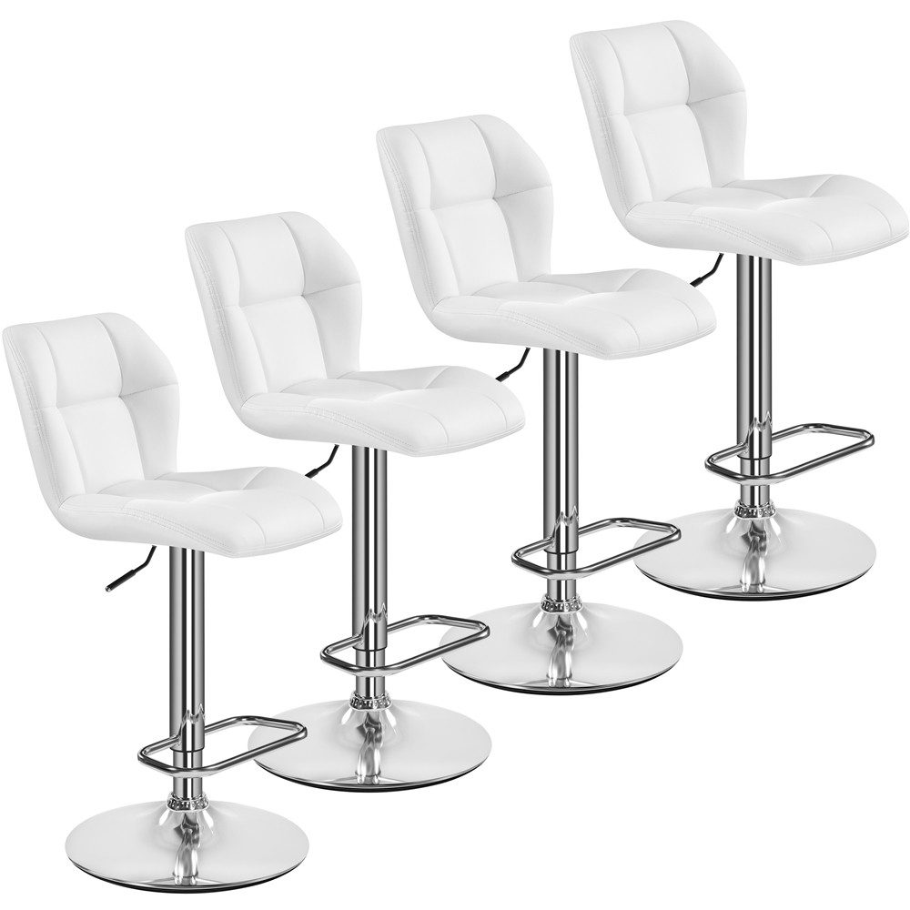Yaheetech Barhocker 360° Drehbare Hocker mit Fußstütze (4 St), 1/2/4/6er-Set Barstühle Küchenstühle Bistrohocker höhenverstellbar