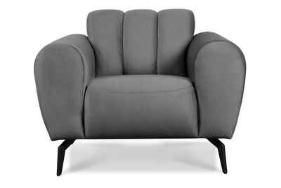 Konsimo Sessel RUBERO mit breiten Armlehnen, Gewebe mit wasserabweisenden Eigenschaften, modernes Design