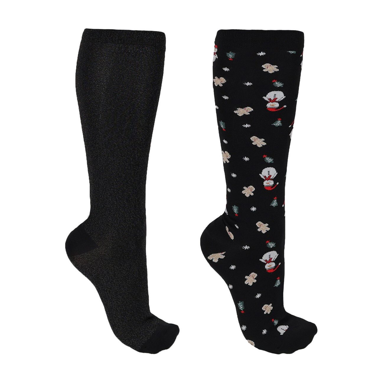 QHP Kniestrümpfe Kniestrümpfe Weihnachten (2er-Pack)