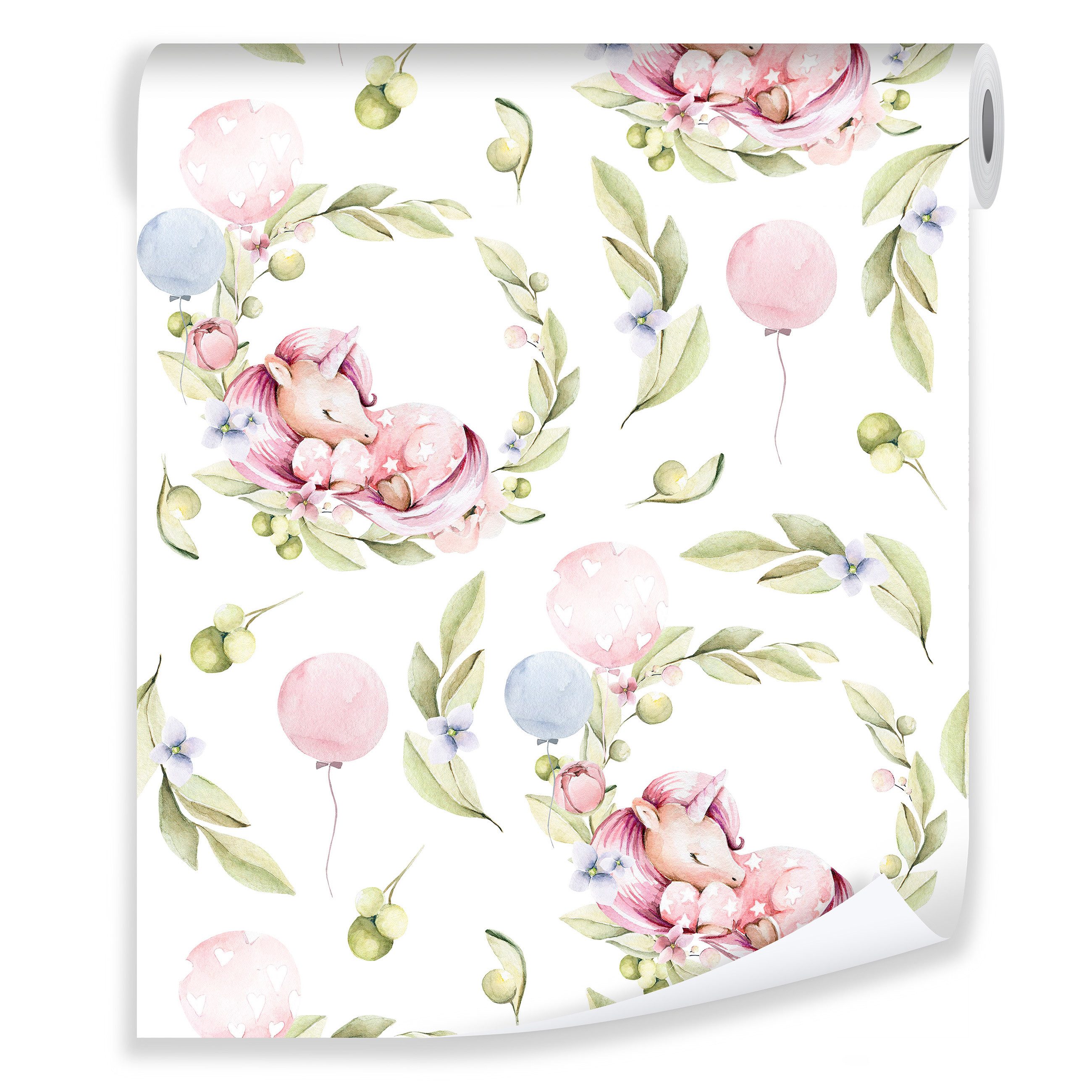 Wallarena Vliestapete Kinderzimmer Kinder Kindertapete Vlies Tapete Rolle 10m x 50cm, Premium Halbmatt Glatt Vlies, Kindertapete, (Vliestapete - Tapete Kinderzimmer Kindertapete, 1 St., Vliestapete - Tapete Kinderzimmer Kindertapete), Vliestapete Kinderzimmer Kindertapete Tiere Wanddeko Tapete + Kleister