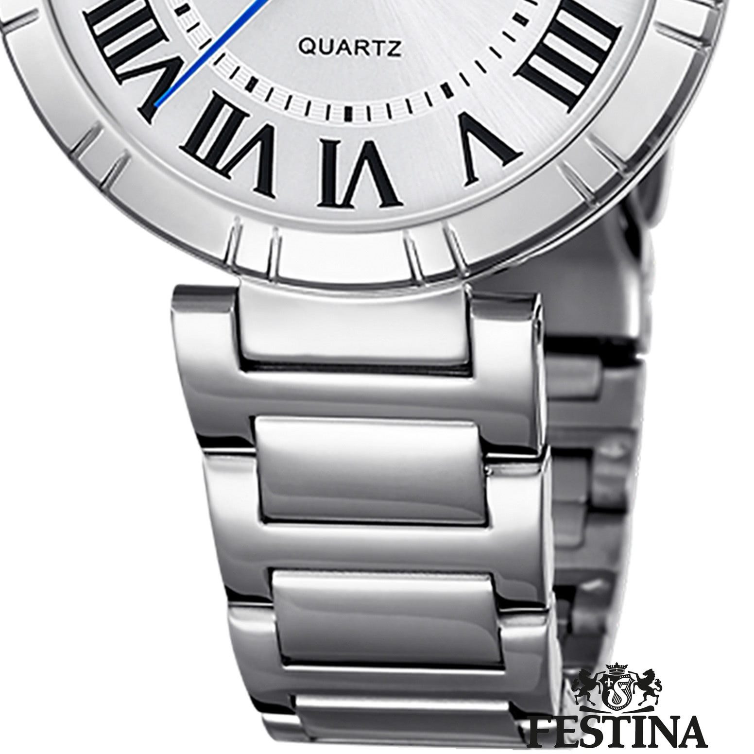 Festina Quarzuhr Festina Damenuhr Mademoiselle Armbanduhr, (Analoguhr), Damen Armbanduhr rund, Edelstahlarmband silber, Fashion