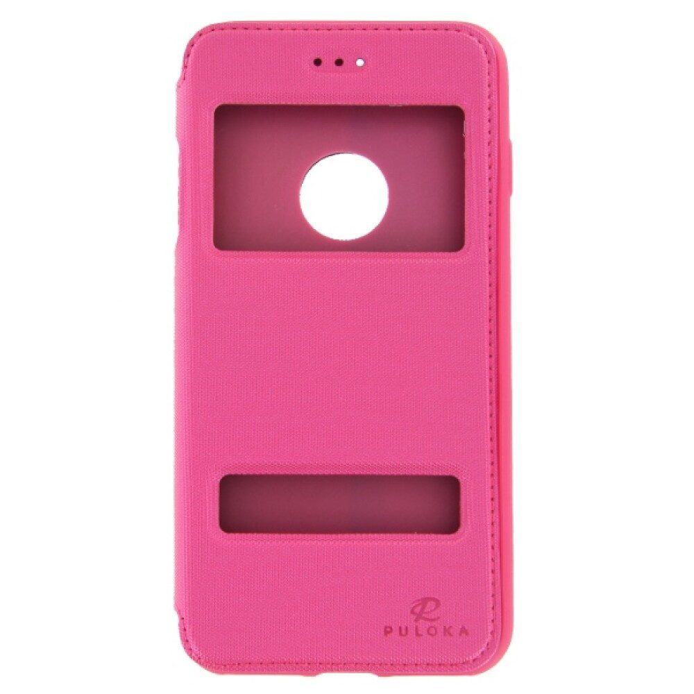 Handytasche Flip Hülle für iPhone 7 Plus Pink Handy Tasche Schutz (Flip Cover)