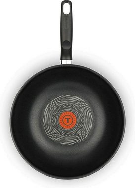 Tefal Pfannen-Set Onlycook, Aluminium (Pfannenset, 3-tlg., 24 cm Bratpfanne, 28 cm Bratpfanne, Tefal Hamburger-Maker Schwarz, Aluminium-HAMBURGERPRESSE (11) cm)