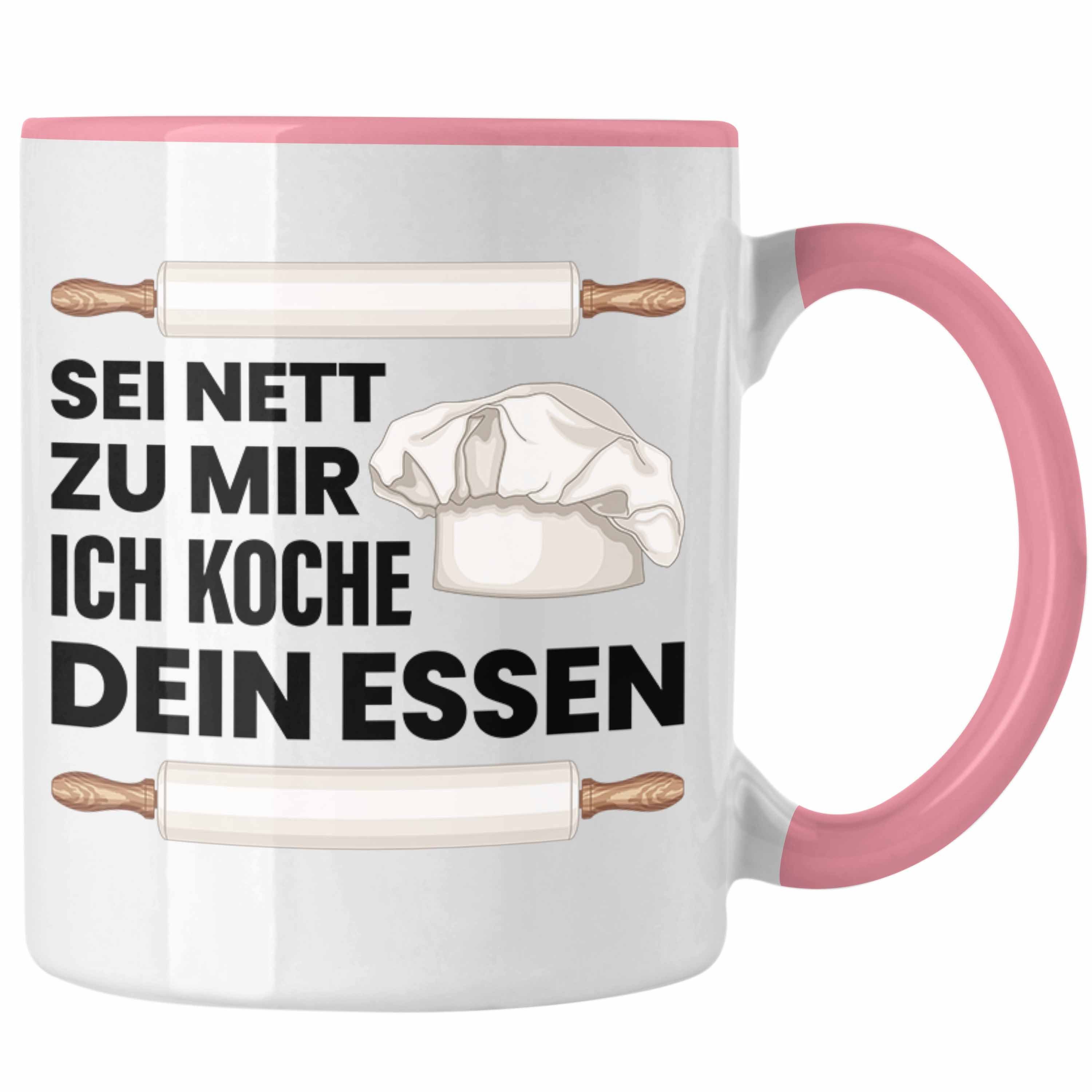 Trendation Tasse Trendation - Sternekoch Tasse Geschenk für besten Koch der Welt Spruch Rosa | Teetassen