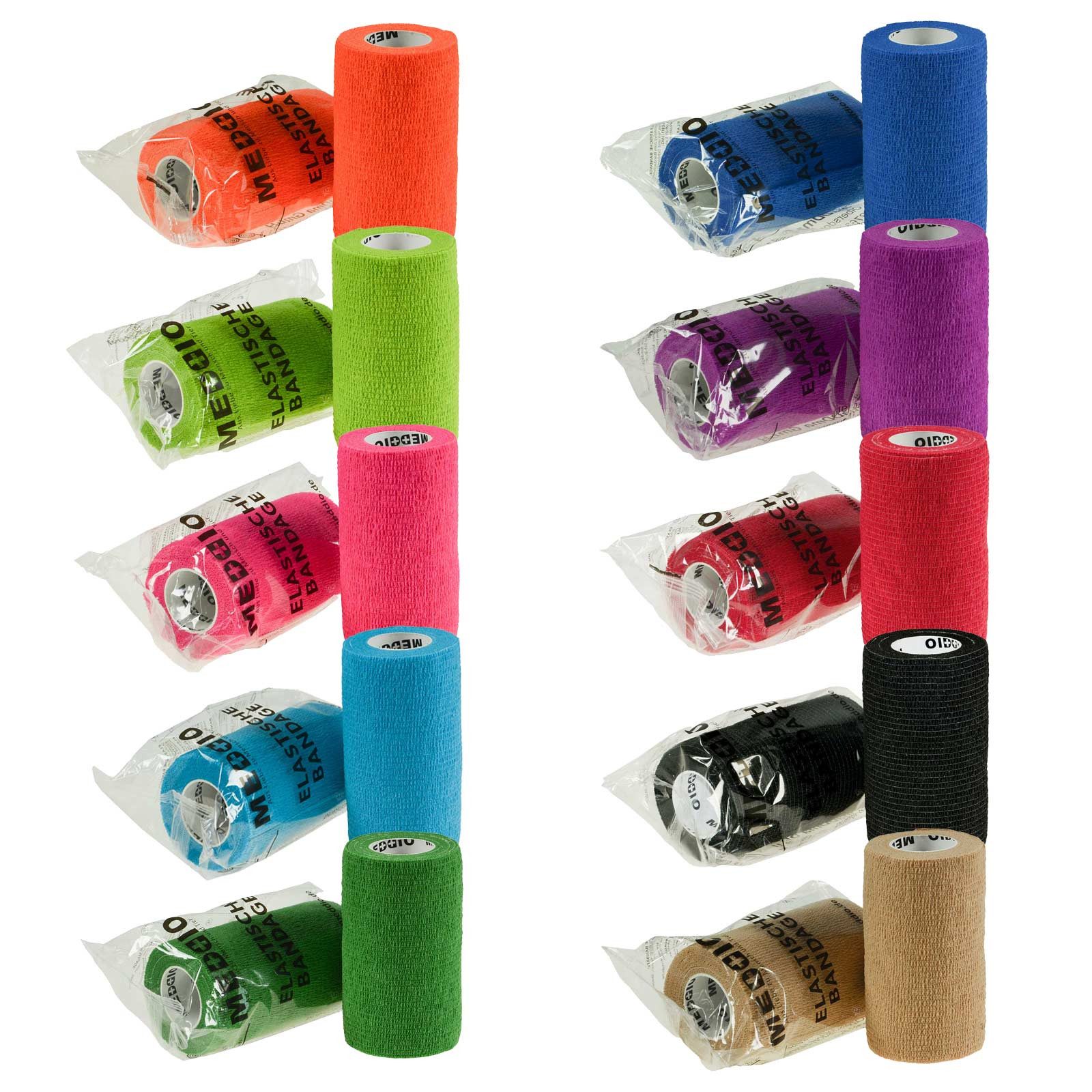 meDDio Bandage Vethaft Extra selbsthaftende Bandage 10cm f. Huf- und Klauenpfleger, beige