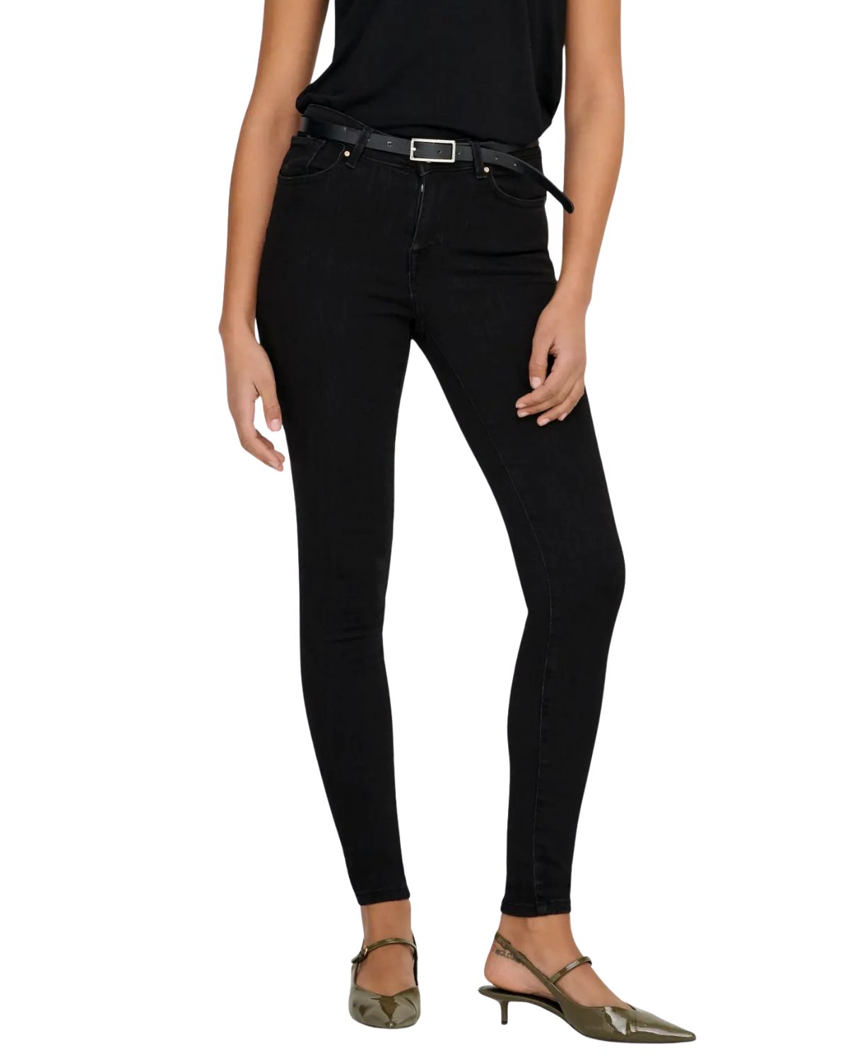 ONLY Skinny-fit-Jeans Mid Waist Push Up betont deine Kurven