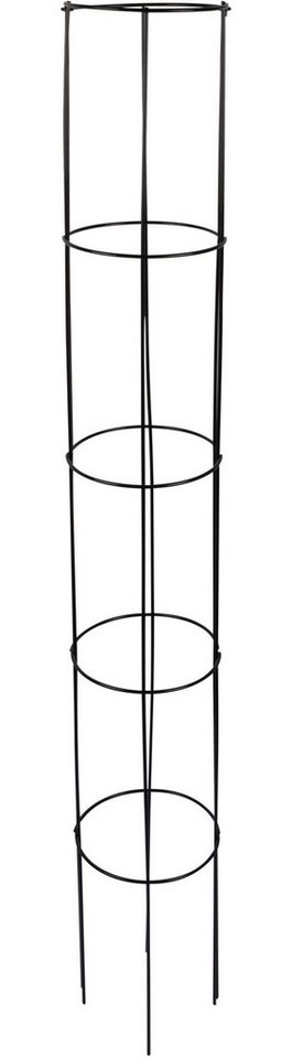Windhager Rankgitter aus pulverbeschichtetem Stahl, Ranksäule 2-teilig, 1 St., zum Stützen von Blumen, Pflanzen, erhältlich in 125, 150 oder 175 cm