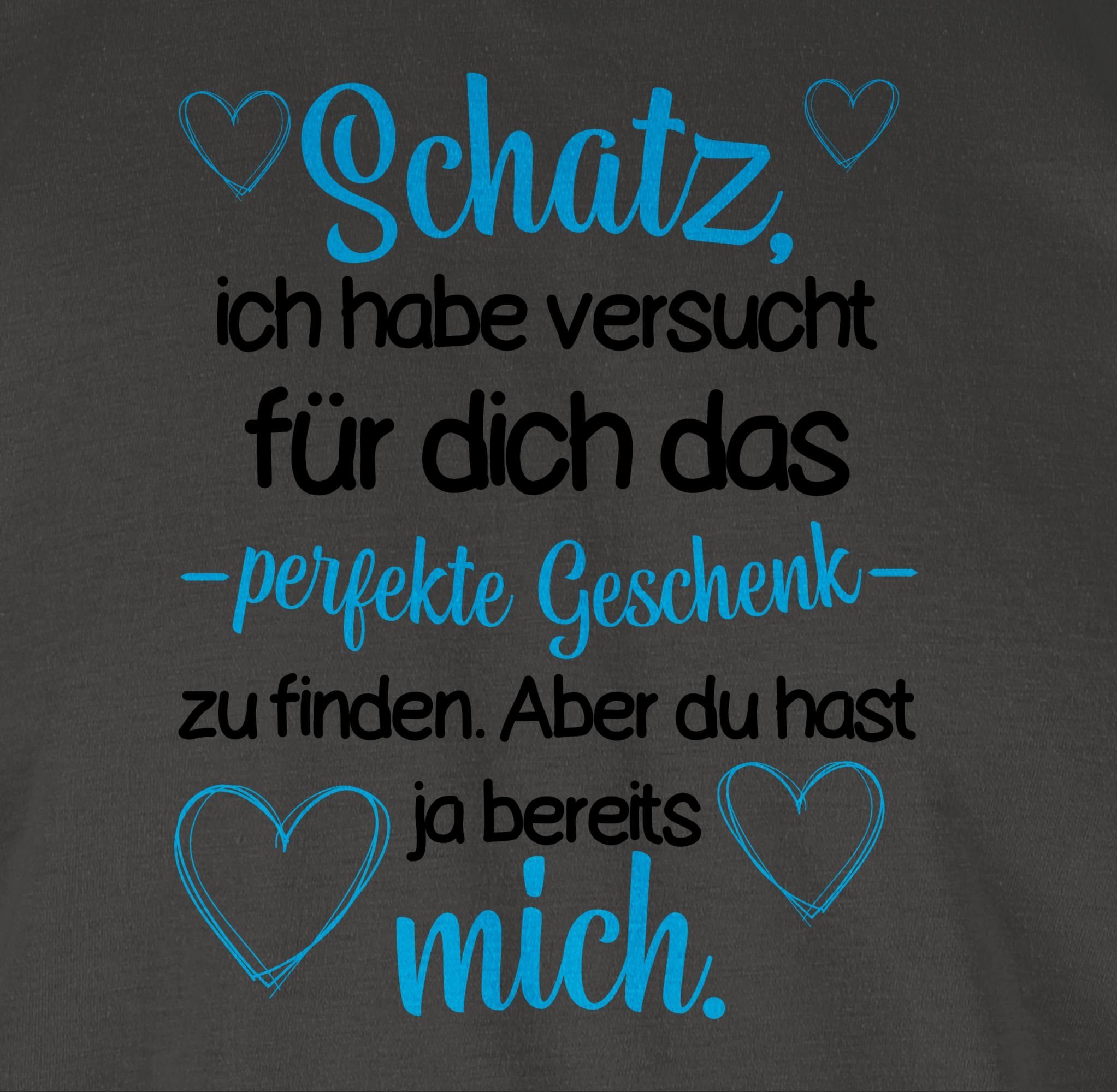 T-Shirt Valentinstag Partner finden Liebe zu 1 Shirtracer Geschenke Perfekte Valentinstag Dunkelgrau Geschenk Weihnachten Partner