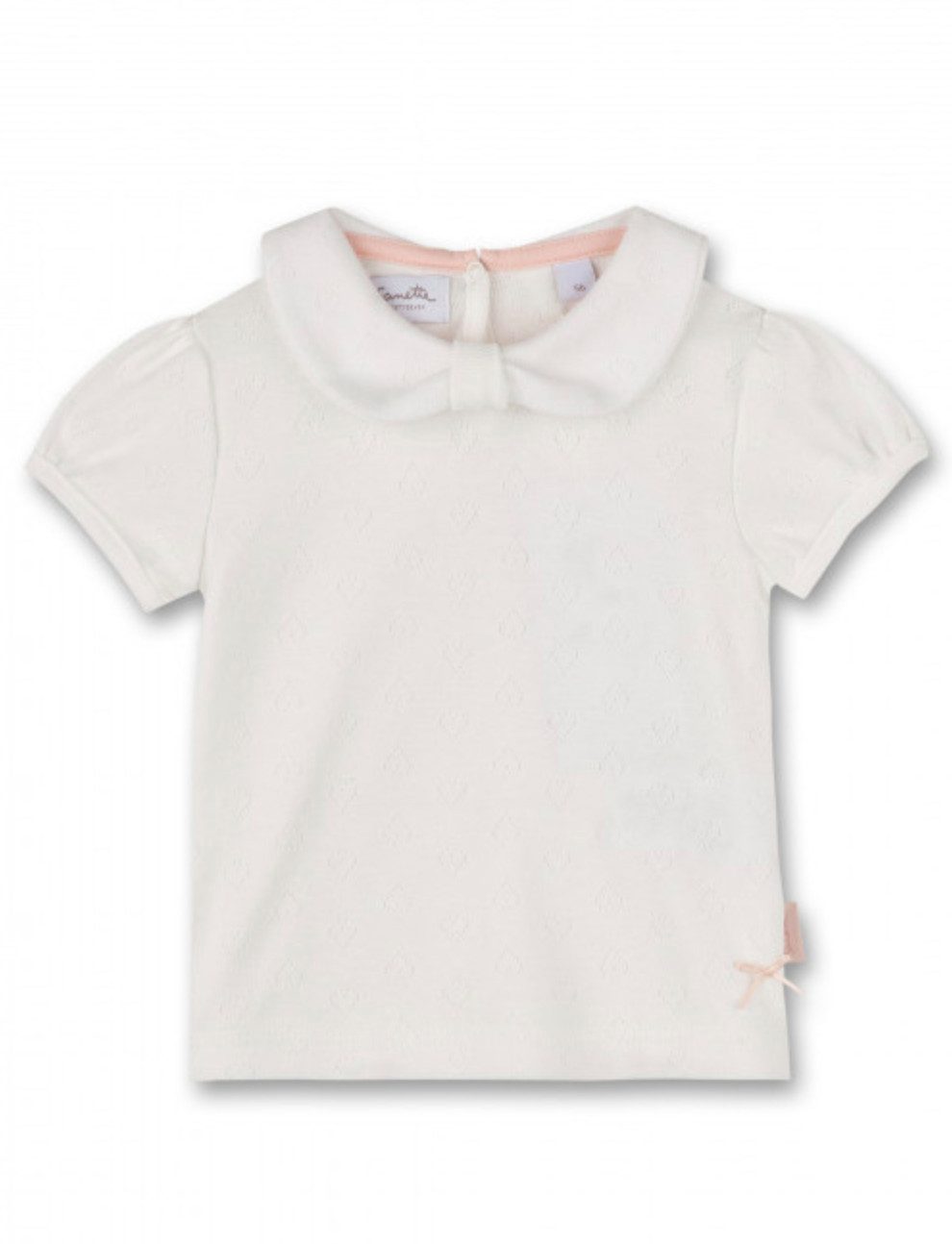 Sanetta T-Shirt Baby T-Shirt mit Bubikragen aus Baumwolle in festlicher Optik