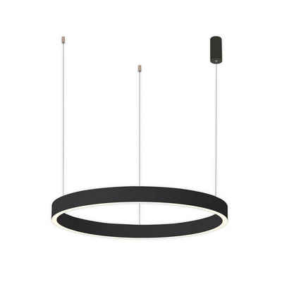 Arcchio LED-Hängeleuchte Answin, LED-Leuchtmittel fest verbaut, warmweiß, Modern, Metall, sandSchwarz, 1 flammig, inkl. Leuchtmittel