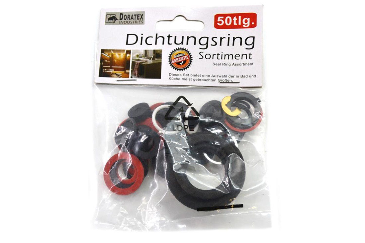 Top Ten Dichtungsring 50tlg. Dichtungsringe Set Schwarz (Set, 50-St., Dichtungsringe), O Ringe Fiberringen, Sifondichtungen, Gummidichtungen,PE-Dichtungen
