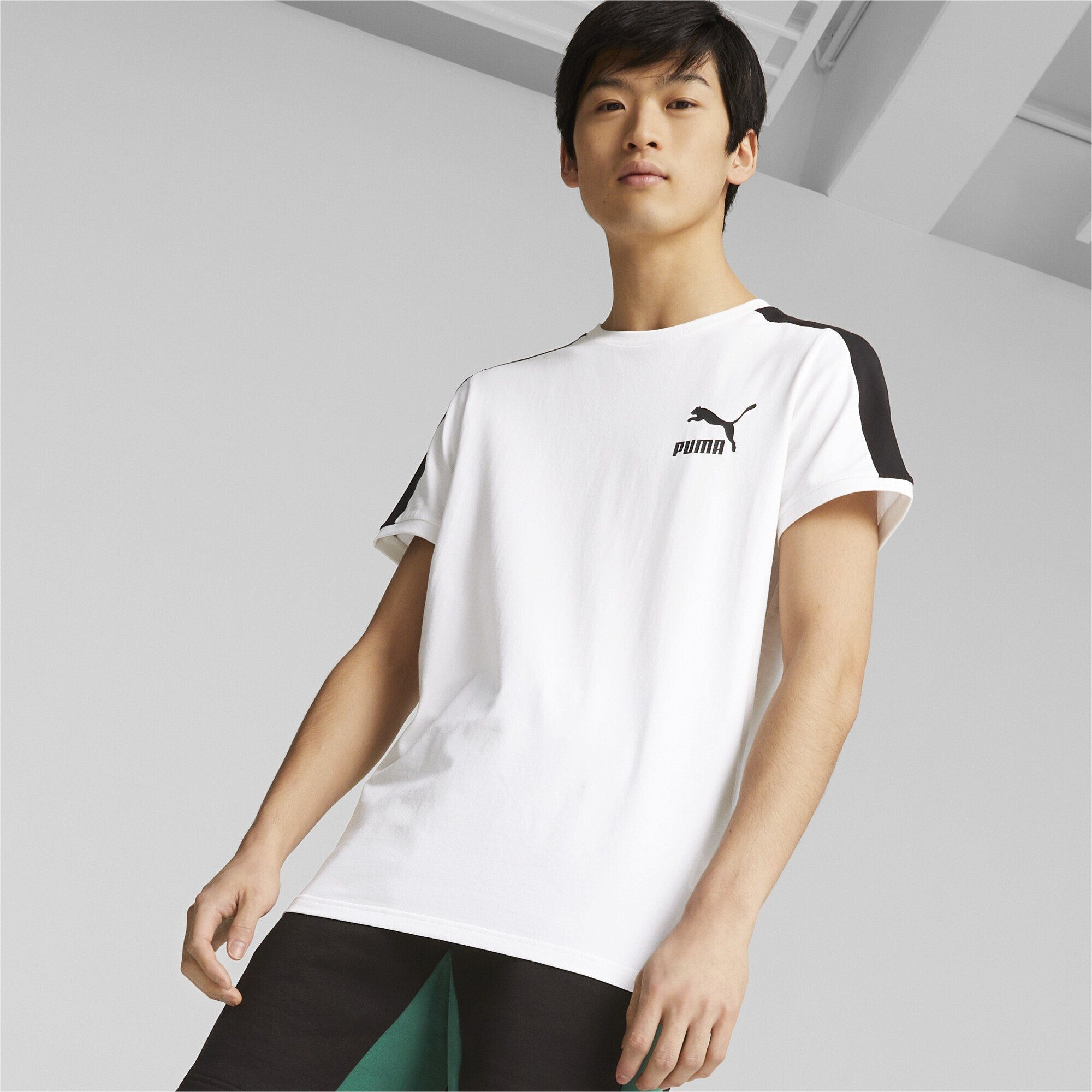 Herren White T-Shirt T7 PUMA ICONIC T-Shirt