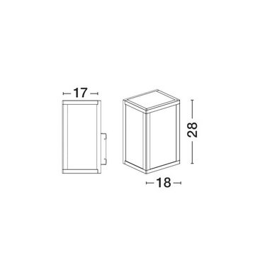 click-licht Deckenleuchte Wandleuchte Zest in Schwarz E27 IP54, keine Angabe, Leuchtmittel enthalten: Nein, warmweiss, Aussenlampe, Aussenwandleuchte, Outdoor-Leuchte