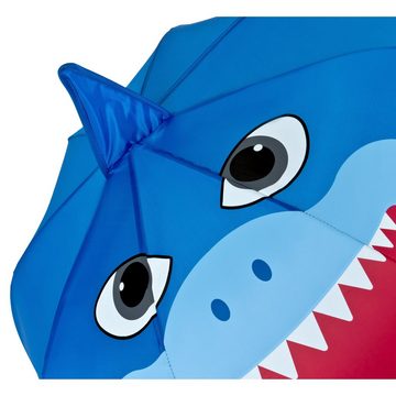 von Lilienfeld Stockregenschirm Kinderschirm Hai Shark Junge Mädchen Meer bis ca. 8 Jahre, 3D