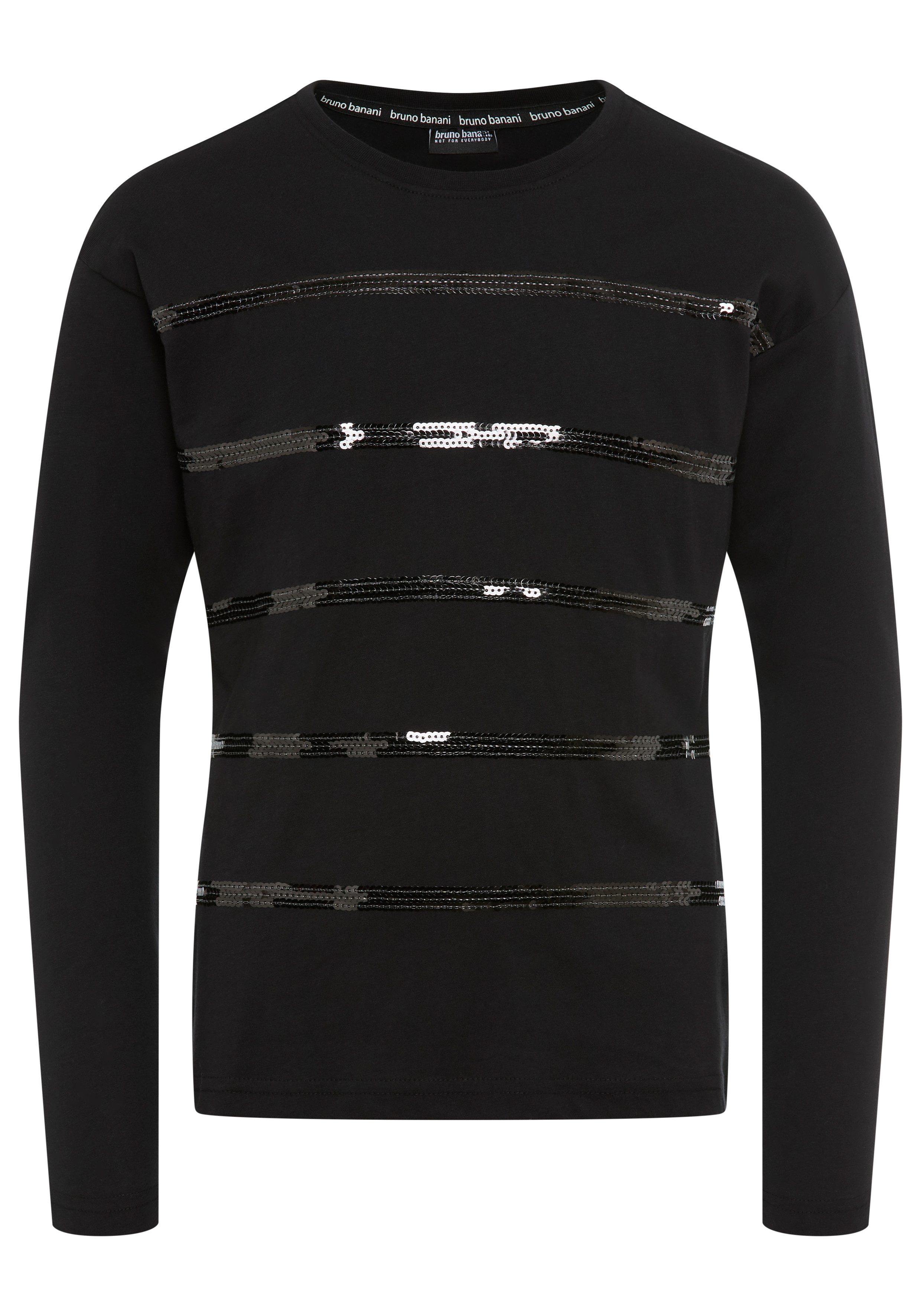 Langarmshirt Shirt mit Paillettendetails für Mädchen