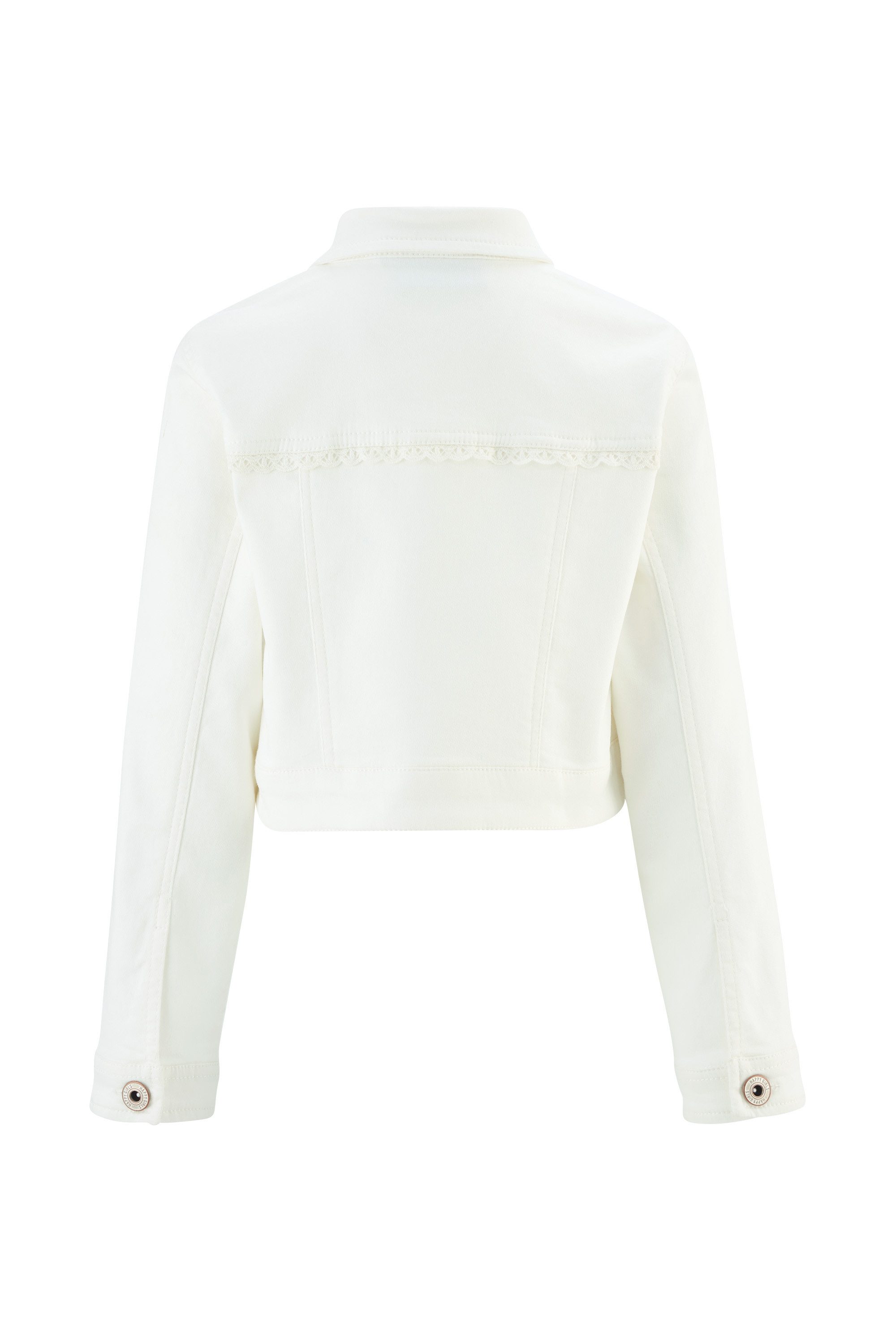 happy girls Jeansjacke mit tollen Blütenstickereien