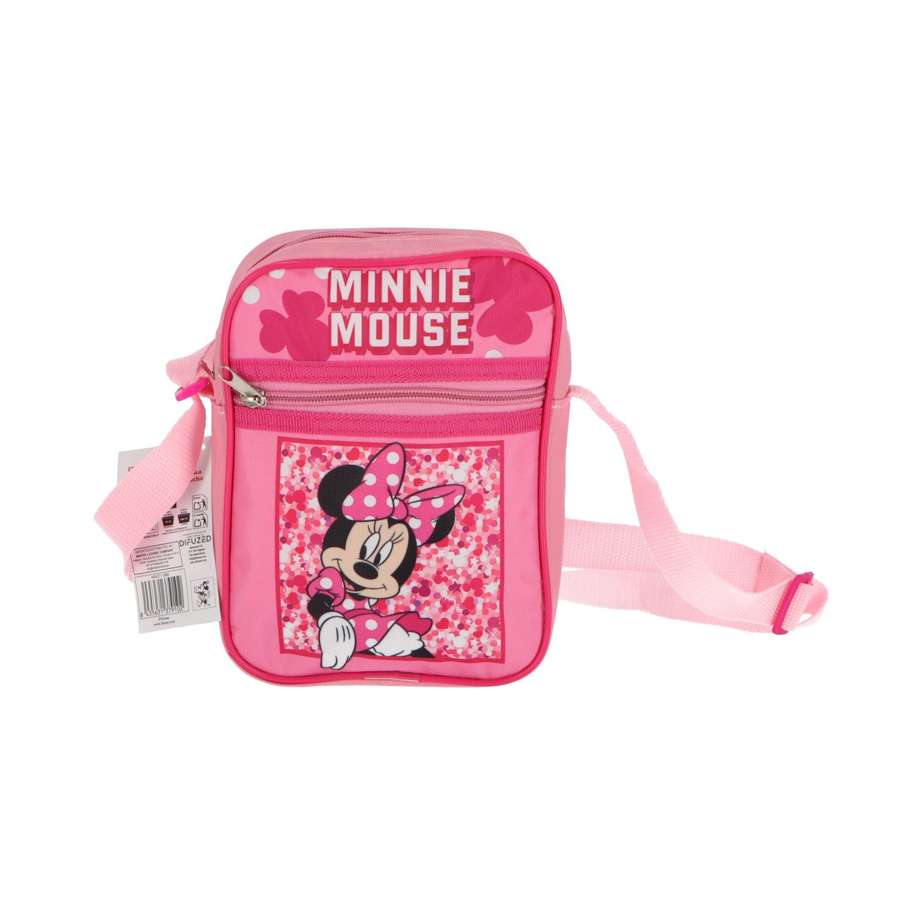 Disney Minnie Mouse Umhängetasche Kinder Schultertasche kompakt für Alltag Schule und Freizeit (1-tlg) – Bild 2 von 2