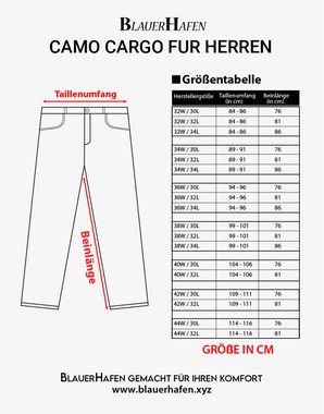BlauerHafen Cargohose »Lässige, lockere Arbeitshose mit 6 Taschen für Herren aus Baumwolle«