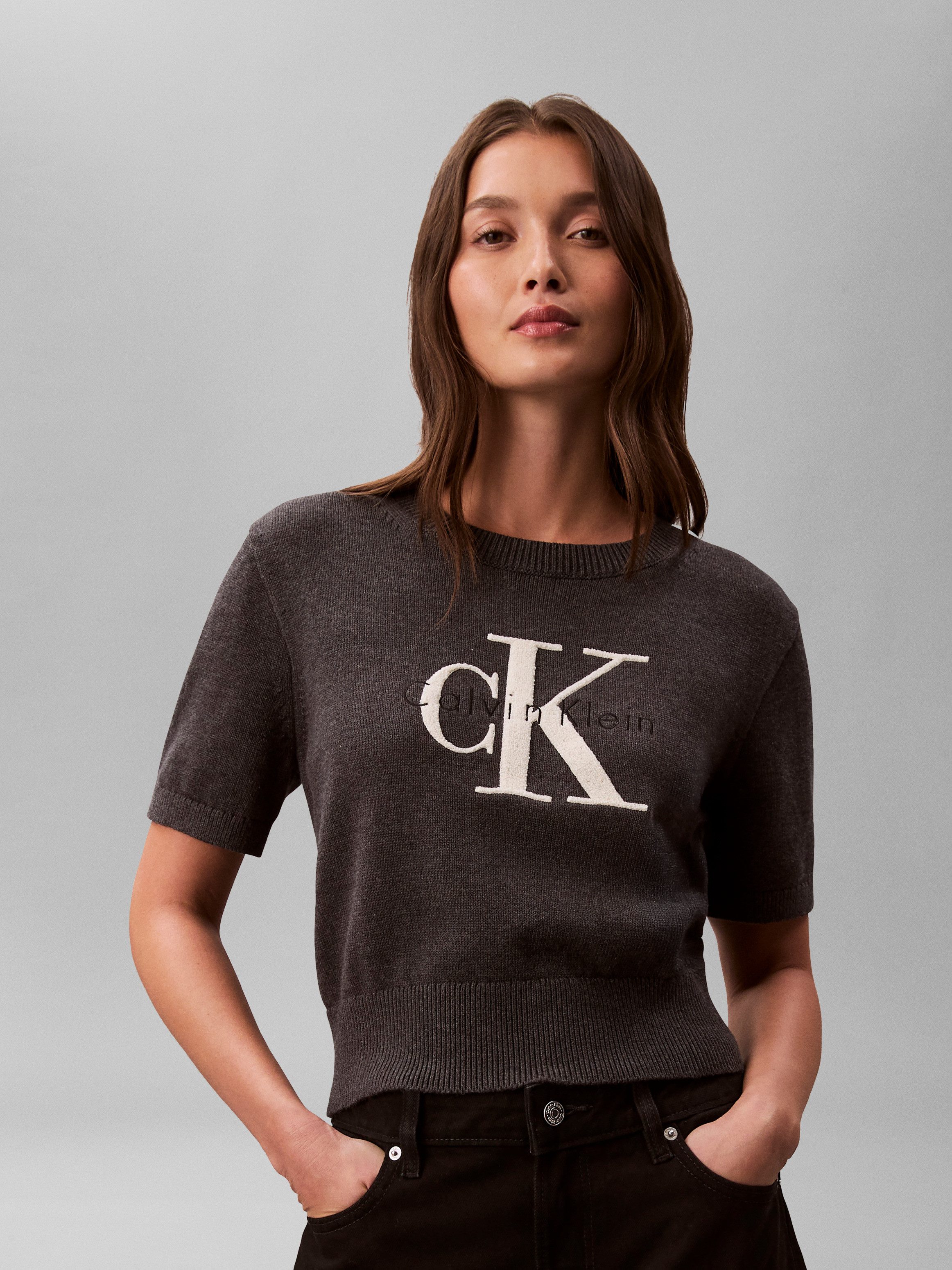 Calvin Klein Jeans Kurzarmpullover Regular fit, mit Rundhalsausschnitt günstig online kaufen
