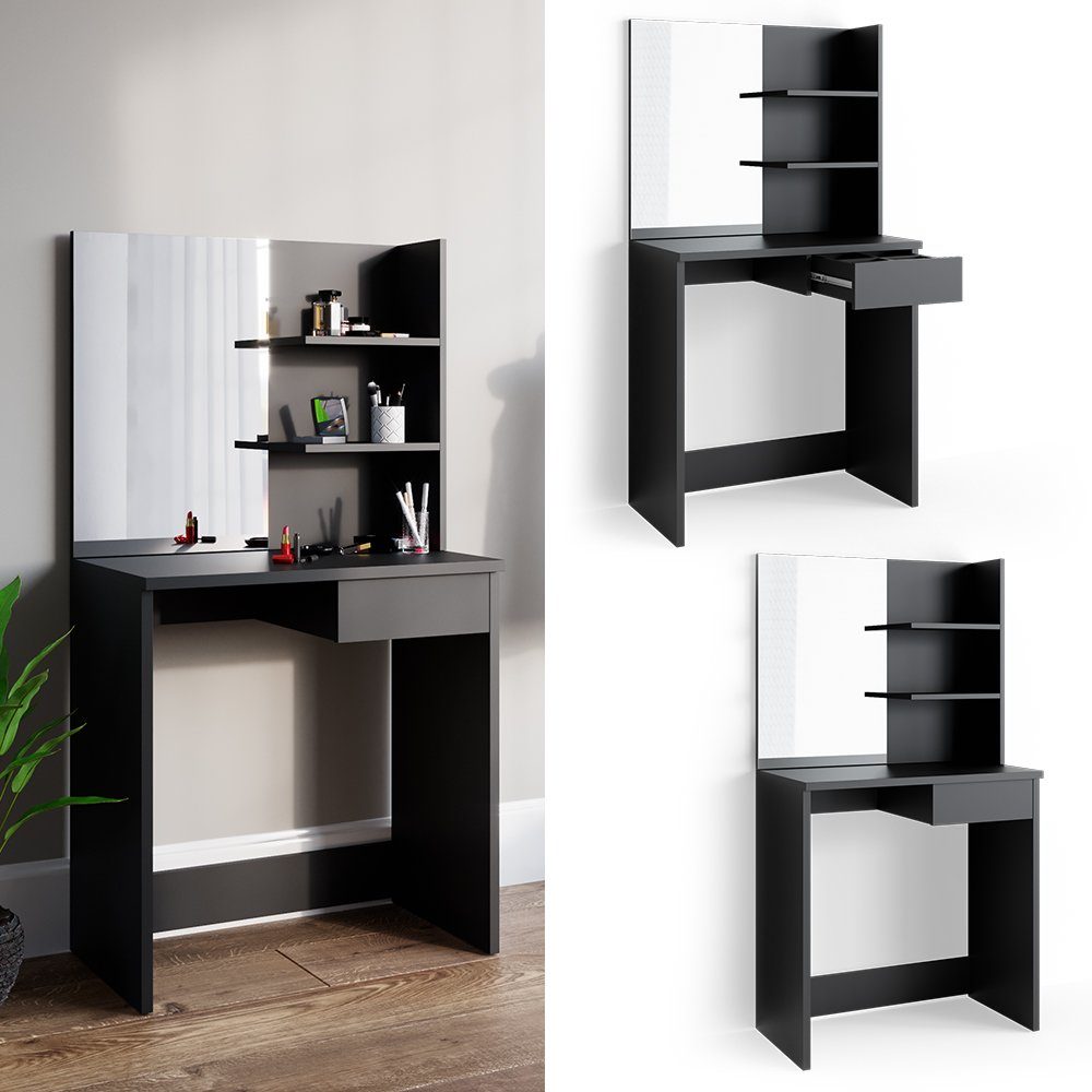 Vicco Schminktisch Dekos, Schwarz, 75 cm günstig online kaufen