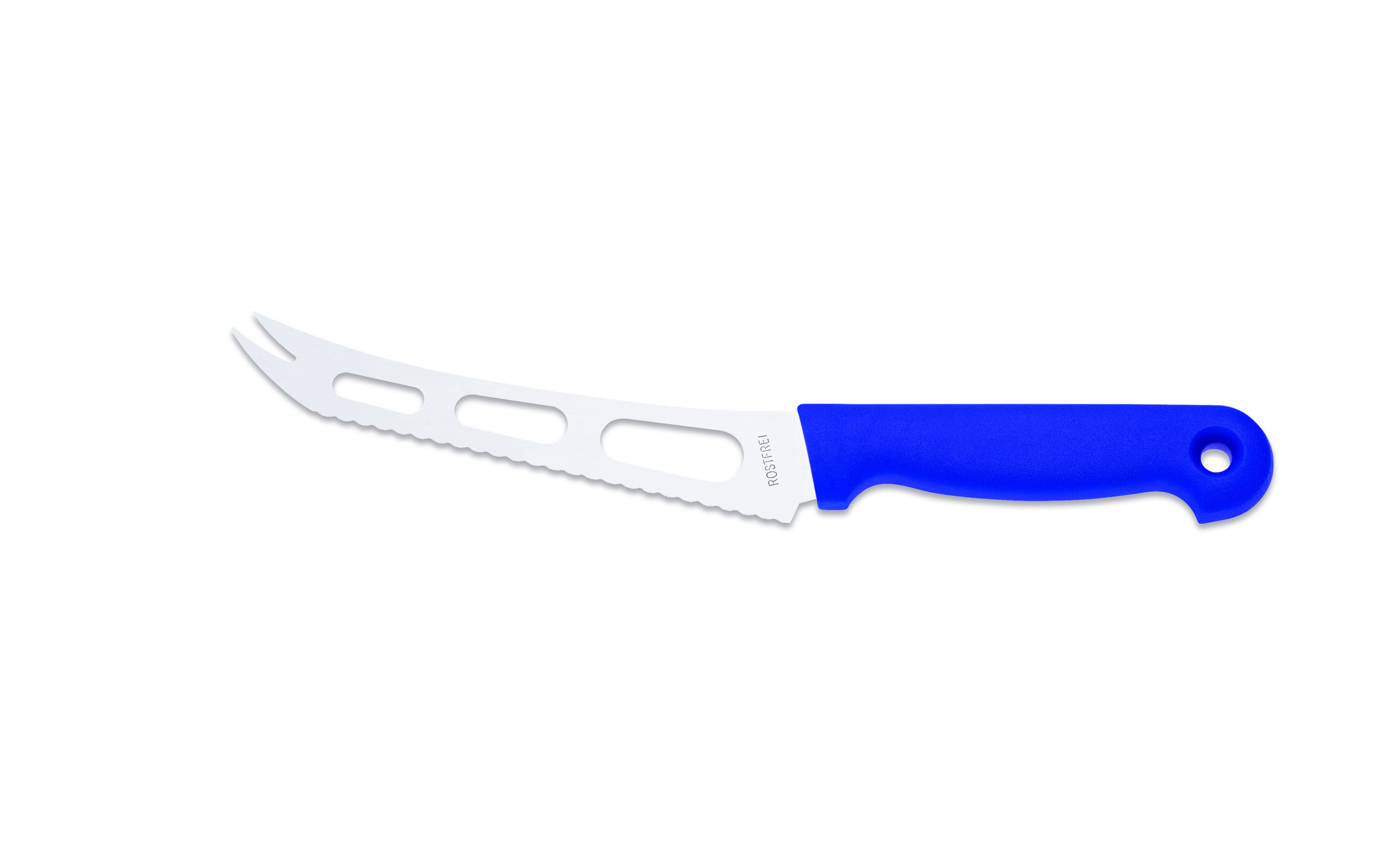 Giesser Messer Käsemesser blau 15, für reibungsarme Käsearten Klinge alle sp an 9655 Aussparungen der Weichkäsemesser