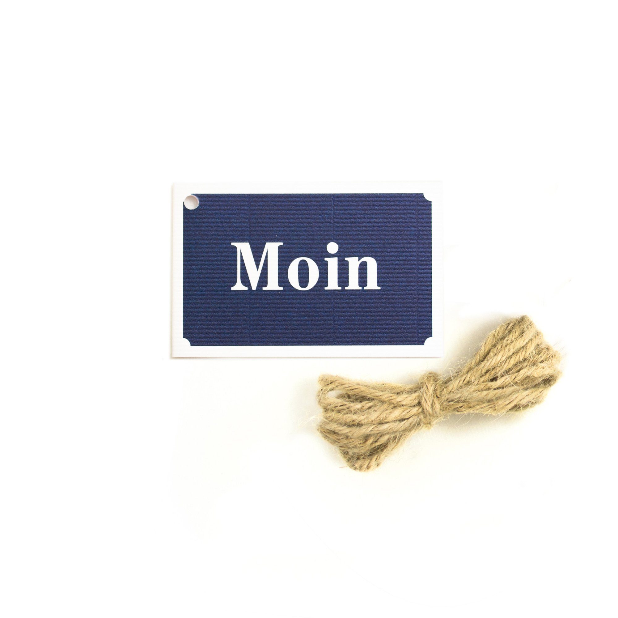 Geschenkband Geschenkanhänger Moin