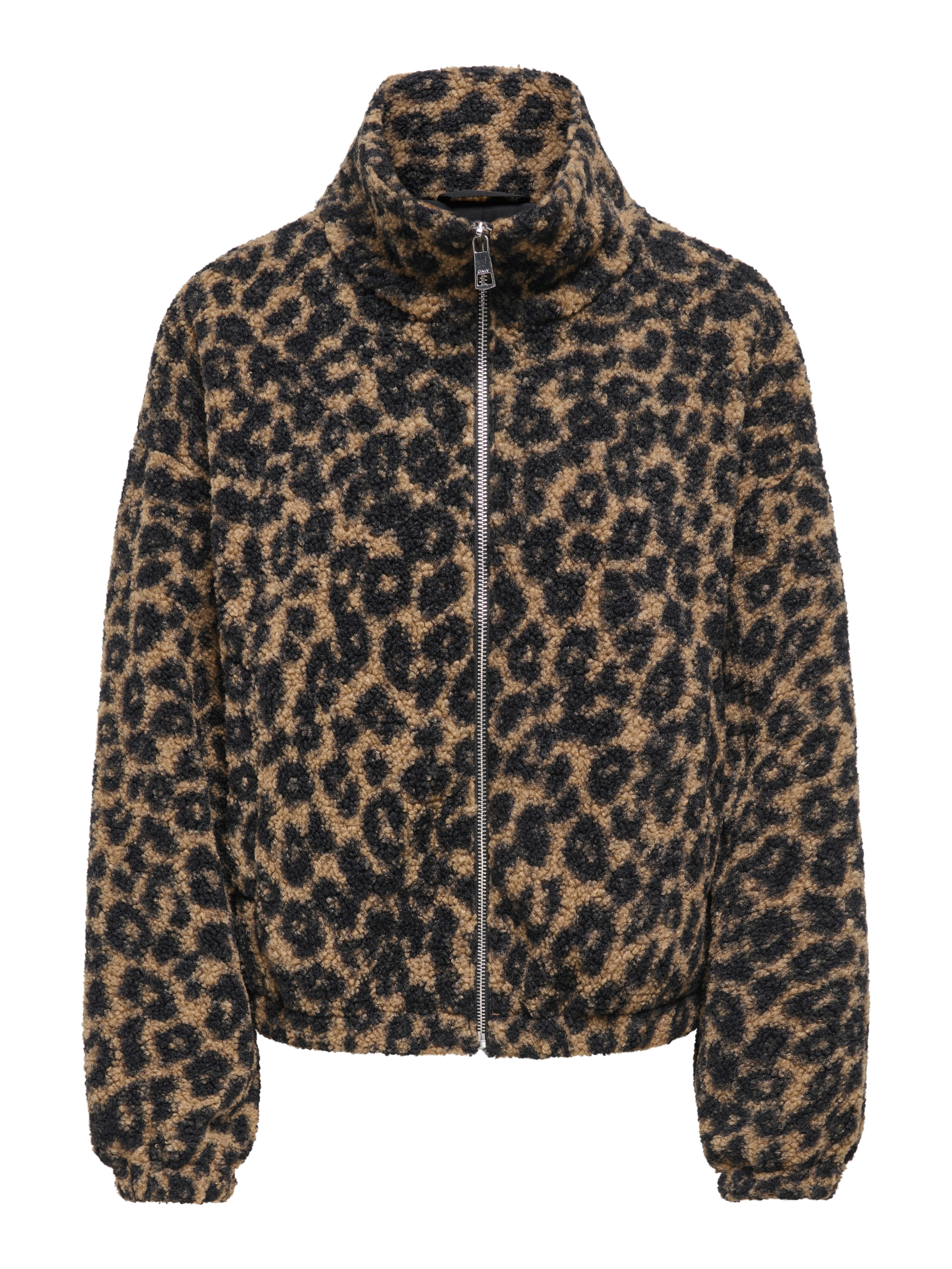 ONLY Plüschjacke ONLTHEA TEDDY AOP JACKET CC OTW Polyester