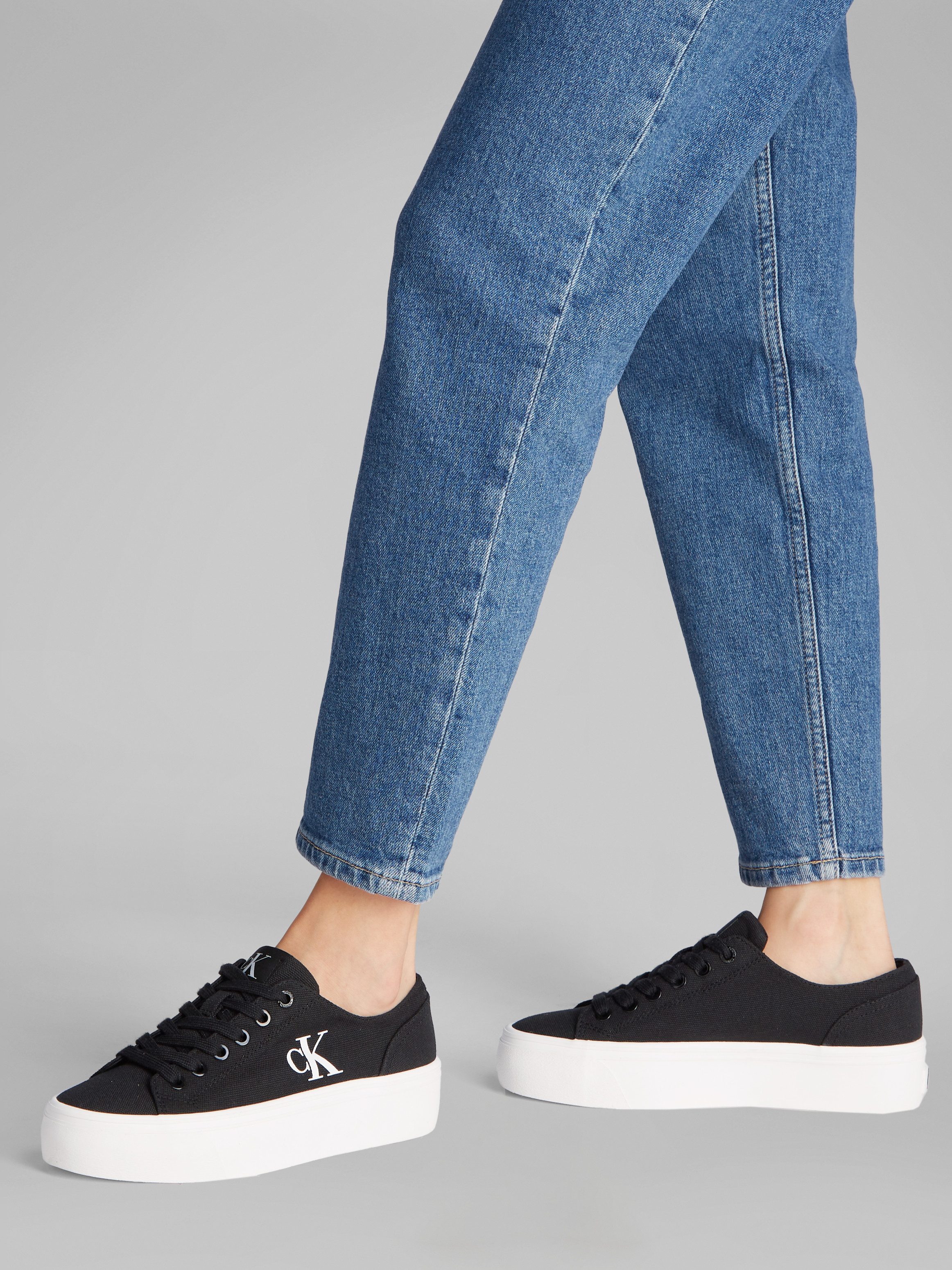 Calvin Klein Jeans VULC FLATFORM LOW CV MG Plateausneaker, Schnürschuh, Fre günstig online kaufen