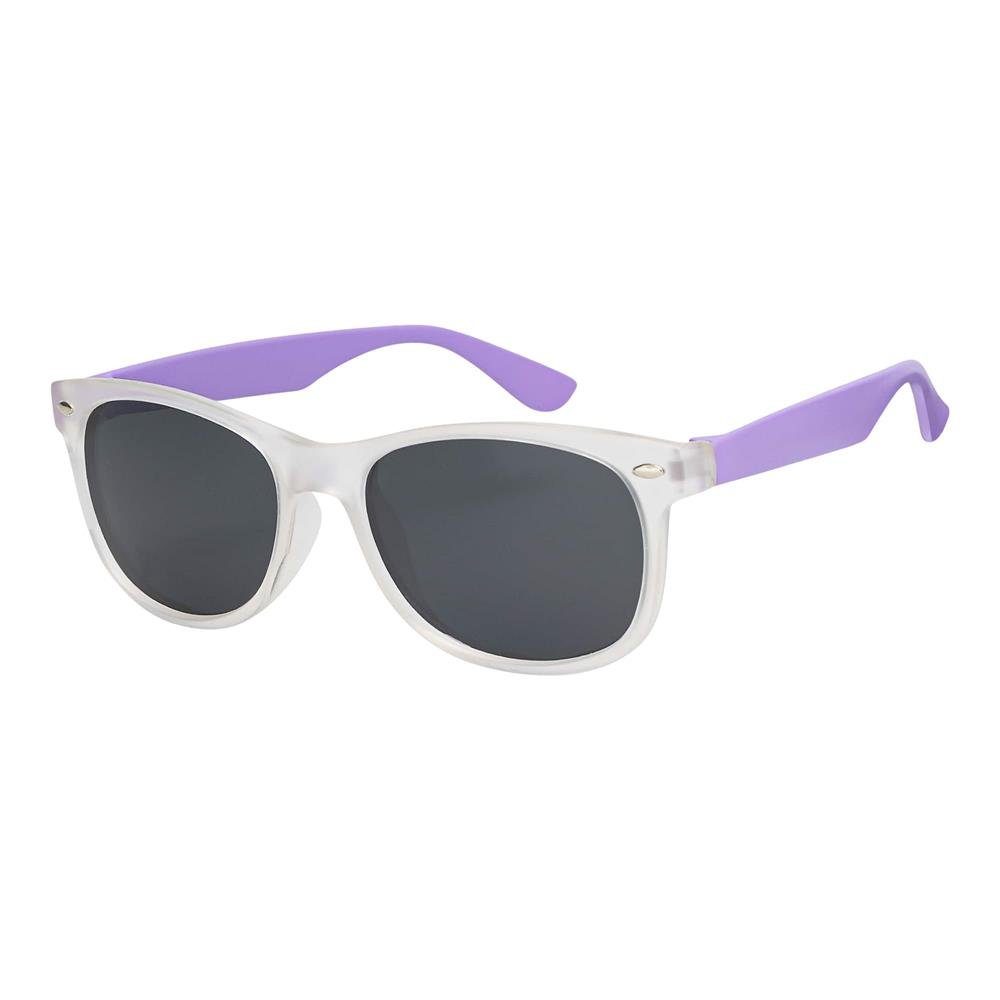 BEZLIT Eyewear Wayfarer Mädchen Kinder Sonnenbrille Cat-Eye Stil (1-St) mit durchsichtigen Bügel Lila