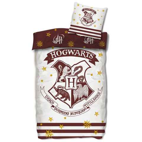 Jugendbettwäsche Harry Potter Bettwäsche 135x200 80x80 Hogwarts Bettwäsche Baumwolle, SkyBrands