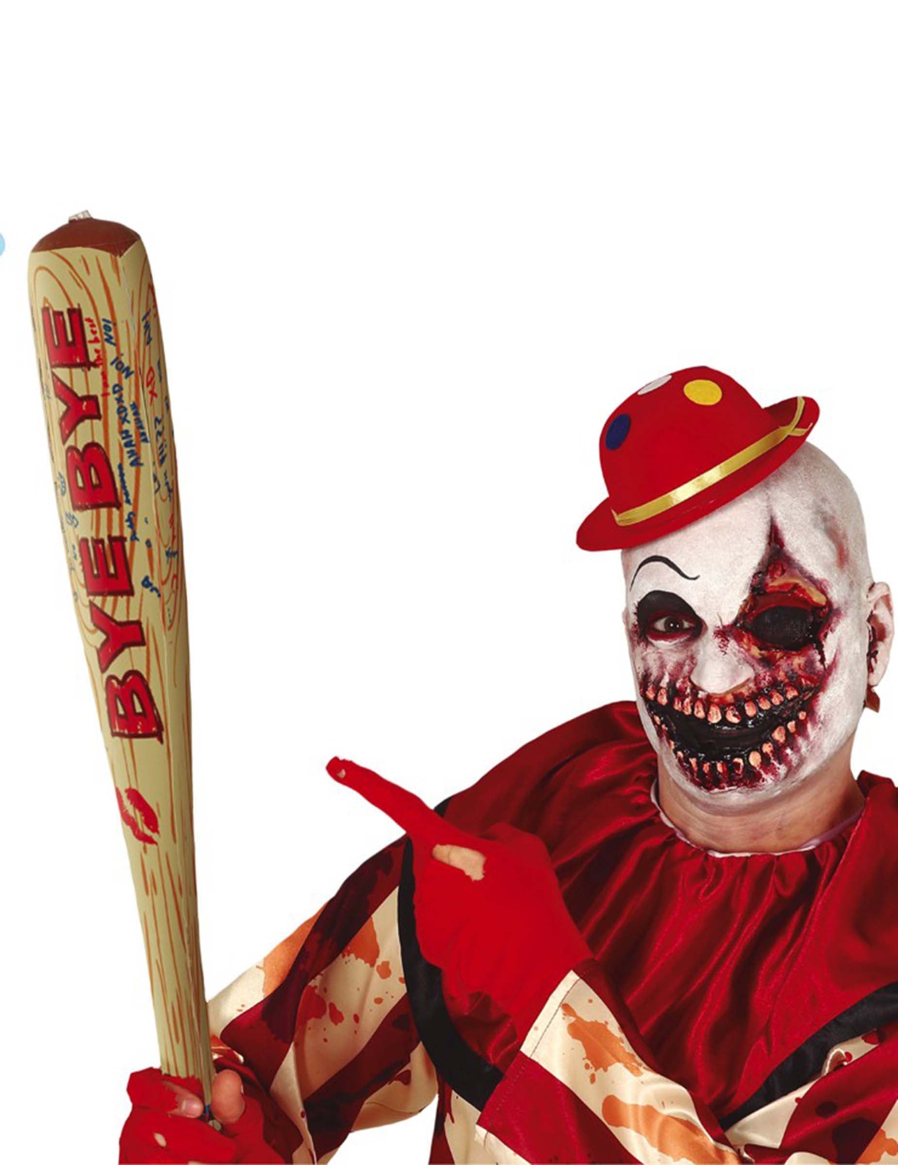 Fiestas Guirca Kostüm Aufblasbarer Baseballschläger für Erwachsene Psychoclown-Accessoire