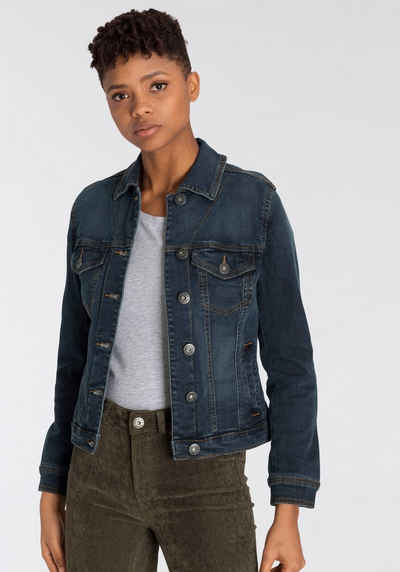 Arizona Jeansjacke aus elastischem Denim im klassischem Stil