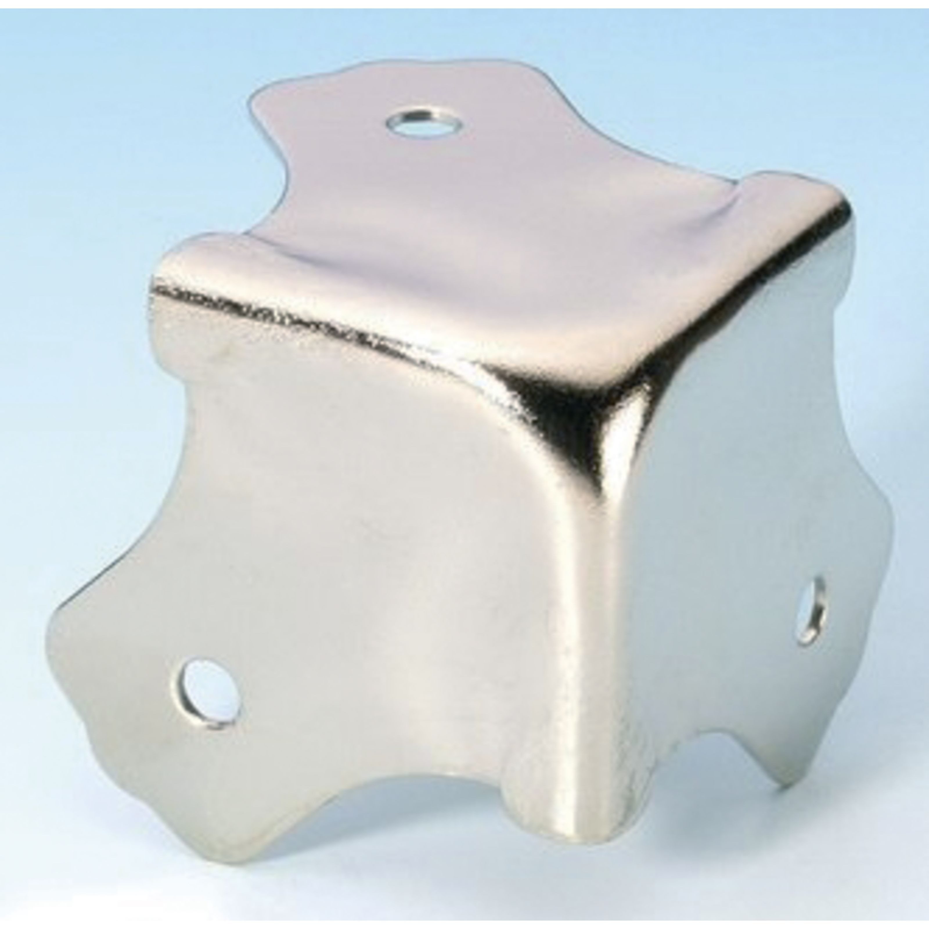 Adam Hall Eckprofil (Fittings, Ecken), 4012 Ecke quadratisch vernickelt - Ecke